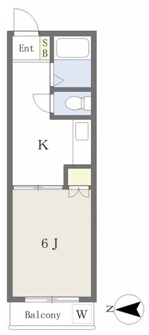 木屋町ホームズ 203の間取り画像