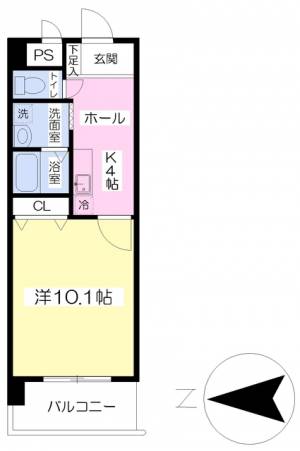 フォルテ姫原 307の間取り画像