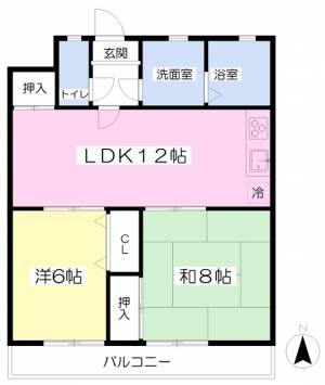 サンハイツ宮前 206の間取り画像