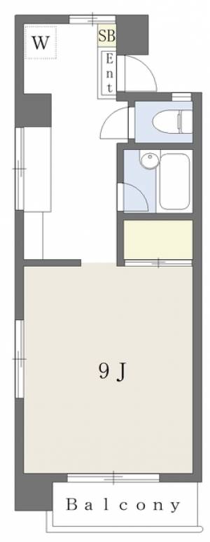 第３野中ビル 403の間取り画像