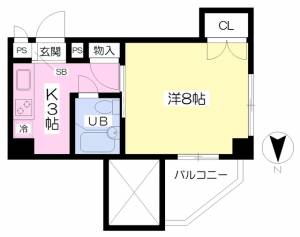 ＭＡＲＩＮＥ　ＨＯＵＳＥ 205の間取り画像