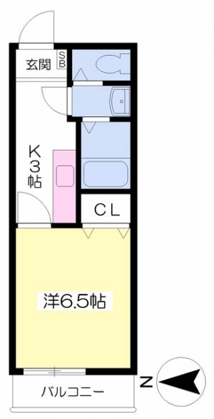 本町シングルス 411の間取り画像