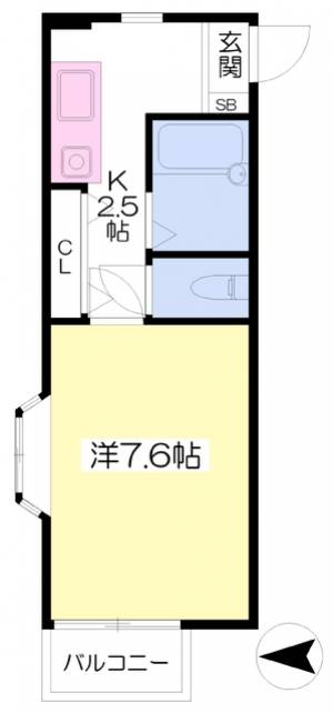 トーヨレジデンス 201の間取り画像