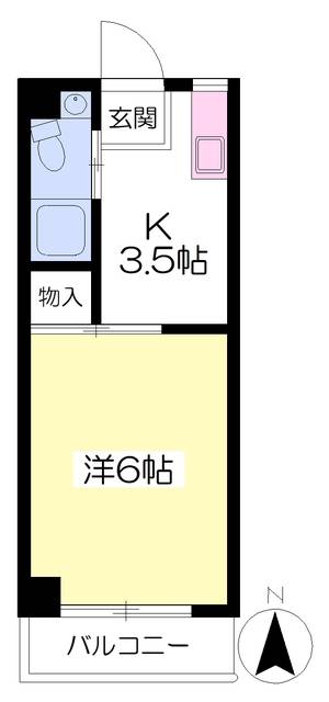 第６グリーンハイツ 310の間取り画像