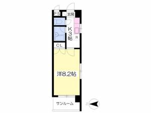 セレニテ本町 102の間取り画像