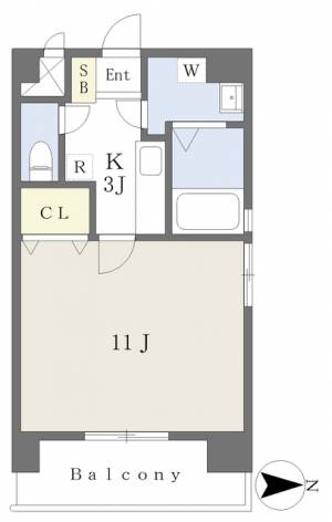 フォルテ山越 801の間取り画像