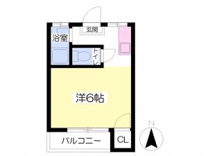 コーポ林 303の間取り画像