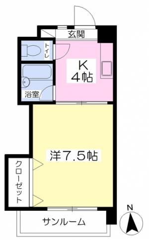 ラ・ヴェール泉 103の間取り画像