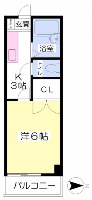 メゾン木屋町 302の間取り画像