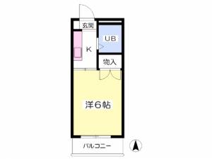 サンハイツ木屋町 502の間取り画像