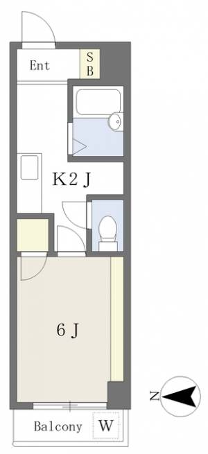 木屋町ホームズ 505の間取り画像