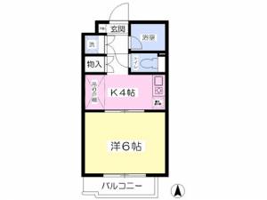 パステルハイツ 205の間取り画像