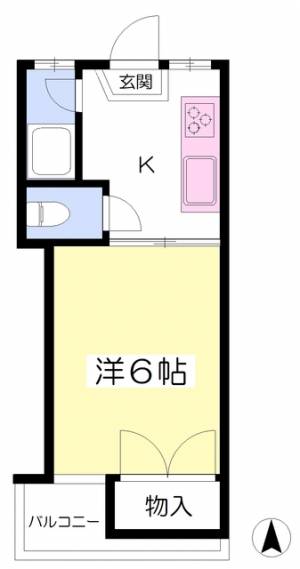 コーポ林 202の間取り画像