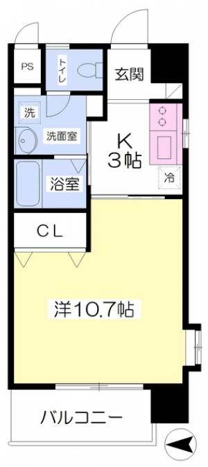 フォルテ古町駅前 203の間取り画像