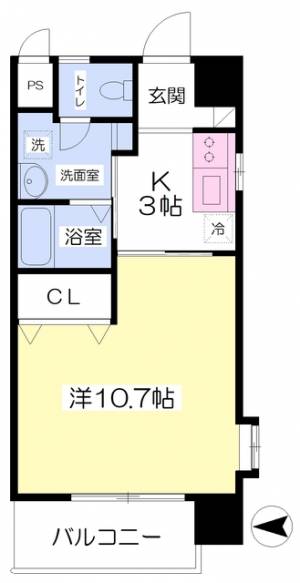 フォルテ古町駅前 203の間取り画像