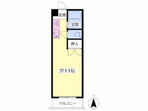 サンハイツ道後 503の間取り画像