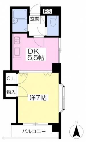 レジデンスＡＫＡＳＩ 406の間取り画像