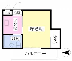 コーポ梶谷 301の間取り画像