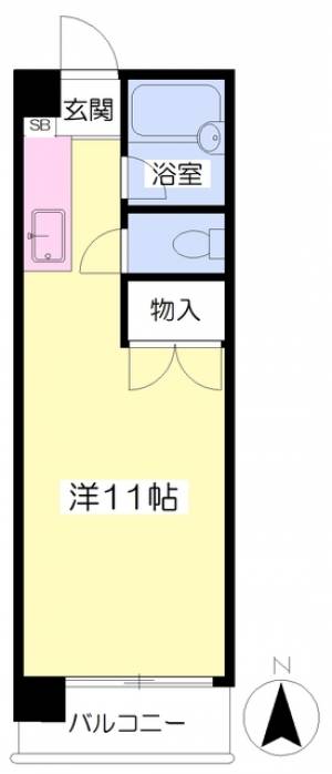 サンハイツ道後 502の間取り画像