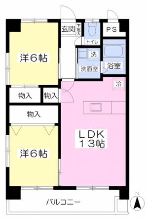 サンシャイン緑町 305の間取り画像