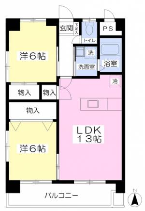 サンシャイン緑町 305の間取り画像