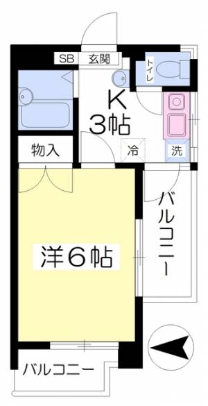 サンベール緑町 205の間取り画像