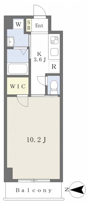 フォルテ本町Ⅱ 102の間取り画像