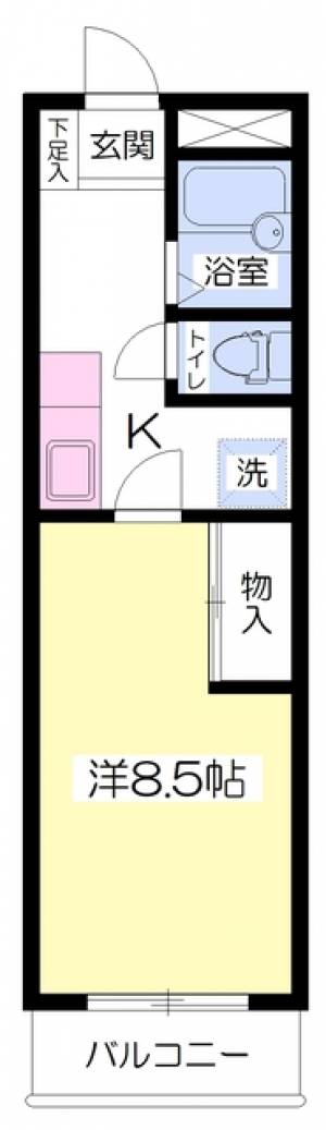 一蔵マンション 502の間取り画像