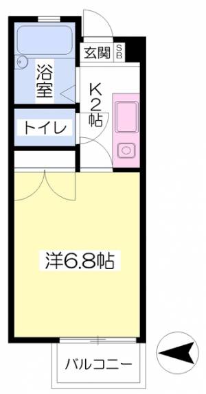 トーヨレジデンス 402の間取り画像