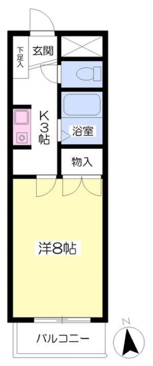 池内マンション 207の間取り画像