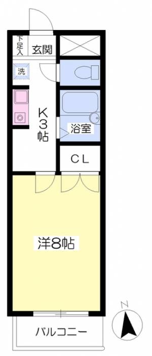 池内マンション 207の間取り画像