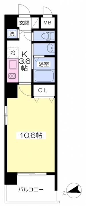 フォルテ高砂 203の間取り画像