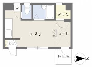 ライトフラッツビル 305の間取り画像