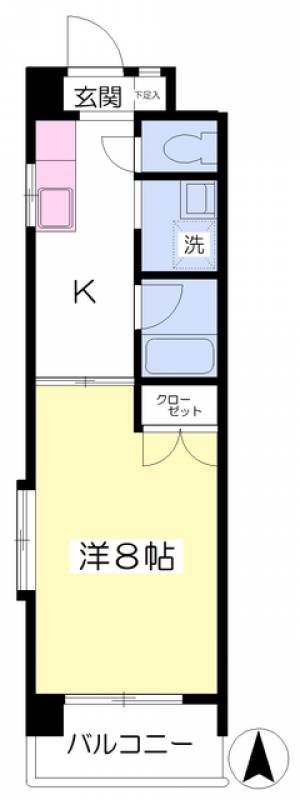 セレニテ山越 203の間取り画像