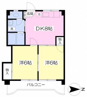 フォルム山越 305の間取り画像