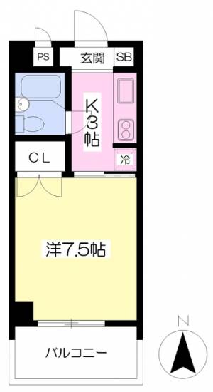 ＭＡＲＩＮＥ　ＨＯＵＳＥ 202の間取り画像