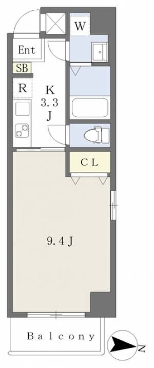 ＧＲＡＣＥ緑町 201の間取り画像