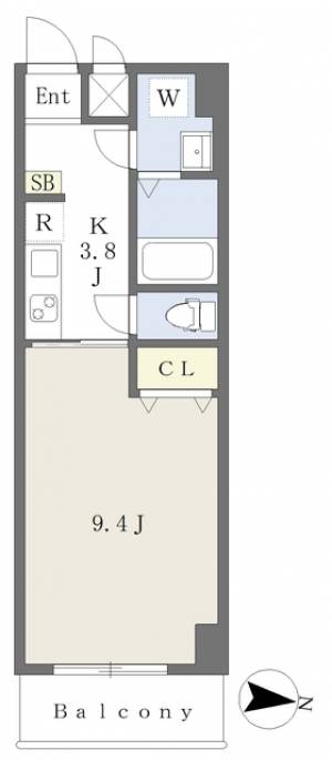 ＧＲＡＣＥ緑町 303の間取り画像