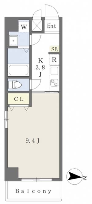 ＧＲＡＣＥ緑町 405の間取り画像