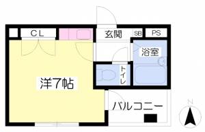 八九十ビル 402の間取り画像