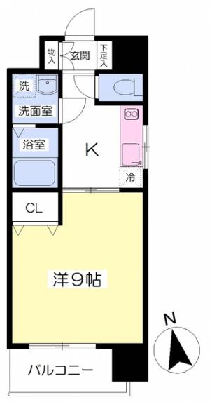 シルキーブリーズ山越 405の間取り画像