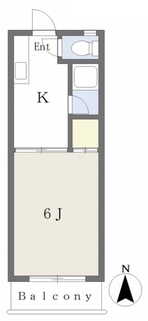 福田マンション 205の間取り画像