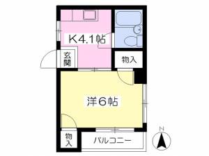 ラブレ清水町 202の間取り画像