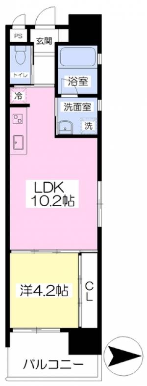 パークプレイス 1201の間取り画像