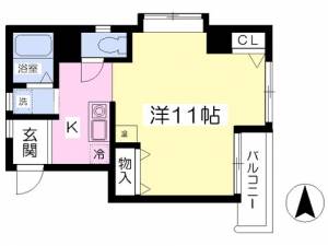 アルバートル亜沙野Ⅱ 705の間取り画像