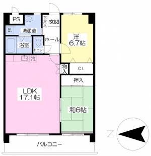 フォルテ姫原 602の間取り画像