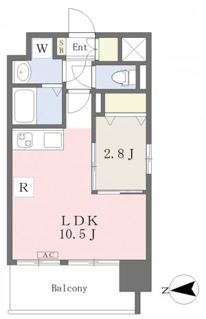 ＭＡＹＦＡＩＲ　ＨＯＮＭＡＣＨＩ　ＰＲＥＭＩＵＭ 301の間取り画像