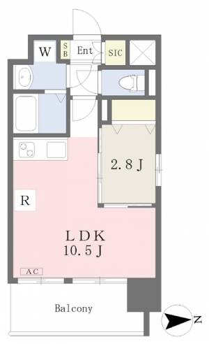 ＭＡＹＦＡＩＲ　ＨＯＮＭＡＣＨＩ　ＰＲＥＭＩＵＭ 701の間取り画像