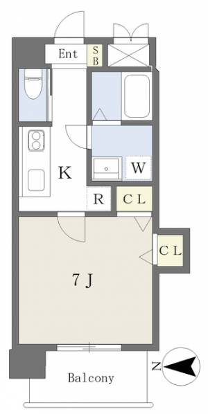 Ｍａｙｆａｉｒ　ｐｉｓｃｅｓ　ｓｑｕａｒｅ 603の間取り画像