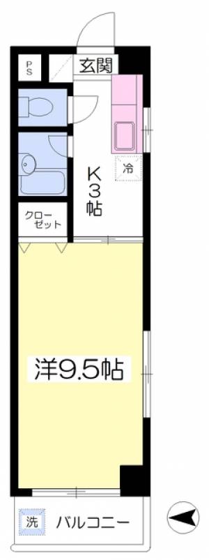 レクセル本町 201の間取り画像